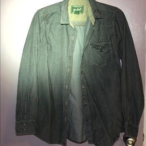 Gray corduroy button down